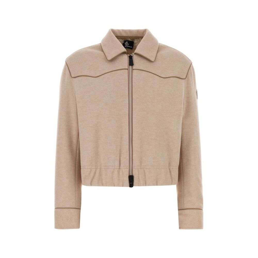 Moncler Grenoble Women Light Pink Flannel Jacket
